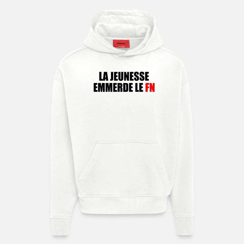 Scheiß auf den Front National - Hoodie- made by SPREAD  - OFF WHITE