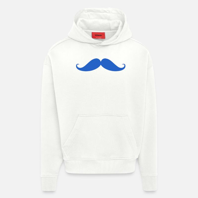 Prostatakrebs Bewusstsein Schnurrbart - Hoodie- made by SPREAD  - OFF WHITE