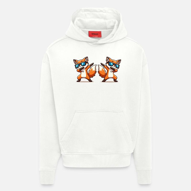 fuchs tier dabbing 2 - Hoodie- made by SPREAD  - OFF WHITE