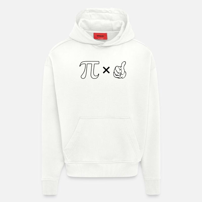 Règle de base - Sweat à capuche bio épais oversize fabriqué en UE - OFF WHITE