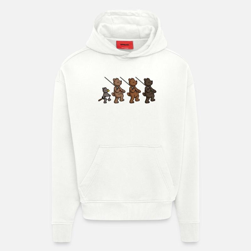 Schwerterbärchen - Hoodie- made by SPREAD  - OFF WHITE