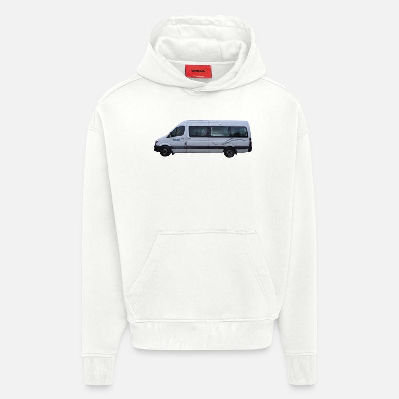 Camping-car AUS et NZ - Sweat à capuche bio épais oversize fabriqué en UE - OFF WHITE