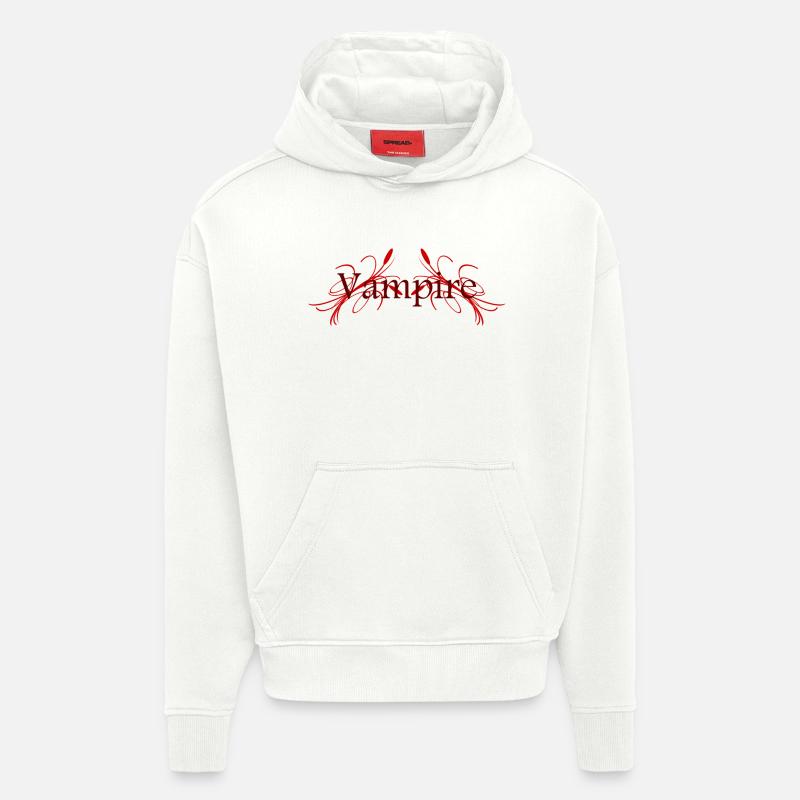 vampire - Sweat à capuche bio épais oversize fabriqué en UE - OFF WHITE