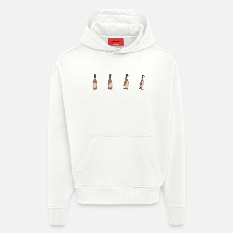 Duck Bottle - Hoodie- made by SPREAD  - OFF WHITE