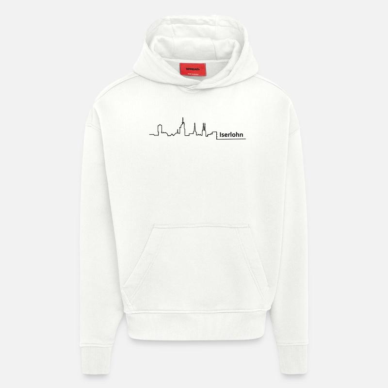 iserlohn skyline - Hoodie- made by SPREAD  - OFF WHITE