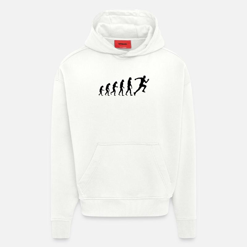 Evolution Sprinter Sport - Hoodie- made by SPREAD  - OFF WHITE