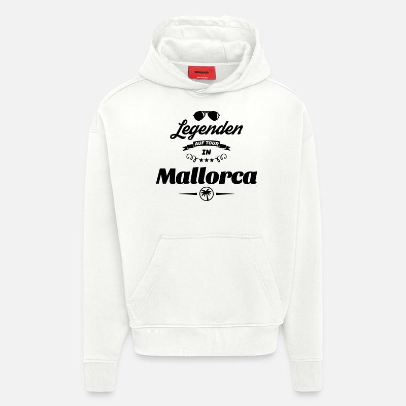 mallorca legenden - Hoodie- made by SPREAD  - OFF WHITE