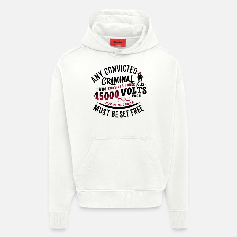 Electric Justice: Freiheit oder Schicksal? - Hoodie- made by SPREAD  - OFF WHITE