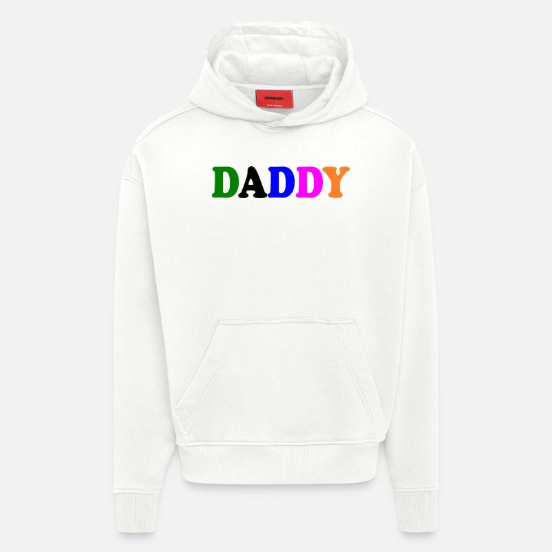 Daddy - Sweat à capuche bio épais oversize fabriqué en UE - OFF WHITE