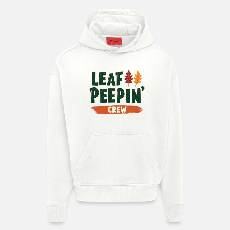 Citation de Leaf Peeping Crew - Sweat à capuche bio épais oversize fabriqué en UE - OFF WHITE