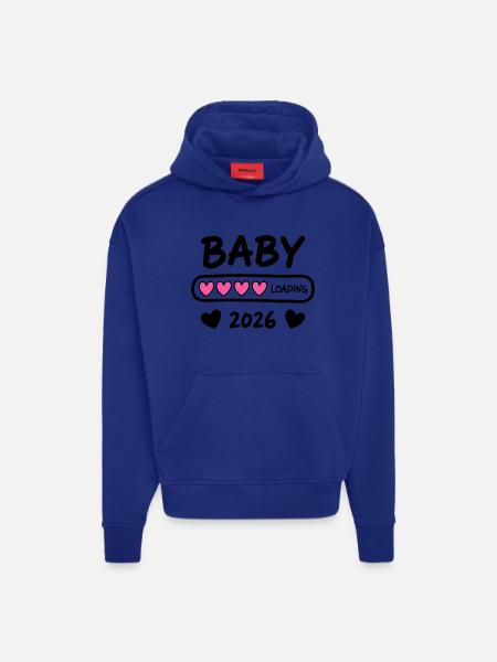 Baby Loading 2026 Pregnancy Parents - Hoodie- made by SPREAD  - OFF WHITE