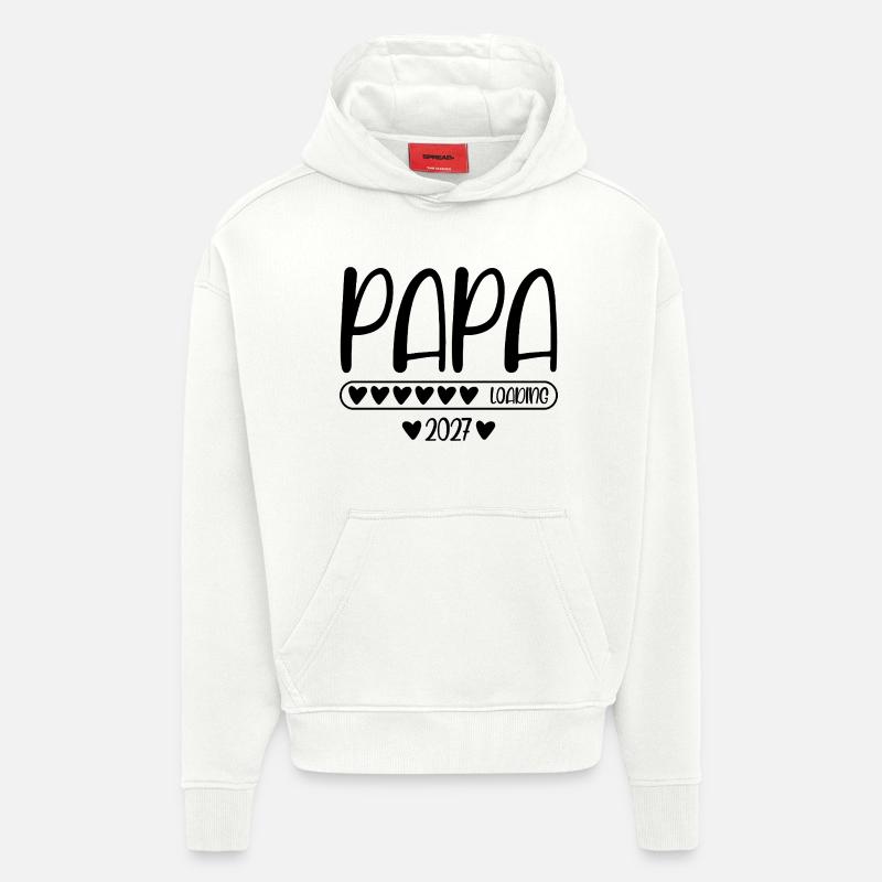 Papa 2027 loading - Hoodie- made by SPREAD  - OFF WHITE
