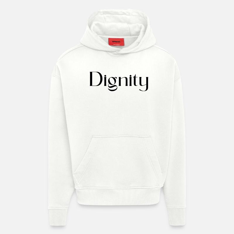 Dignity - Sweat à capuche bio épais oversize fabriqué en UE - OFF WHITE