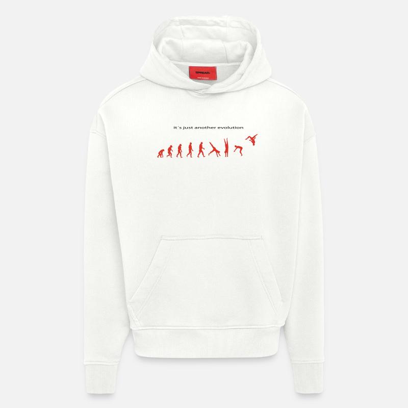 Evolution - Hoodie- made by SPREAD  - OFF WHITE