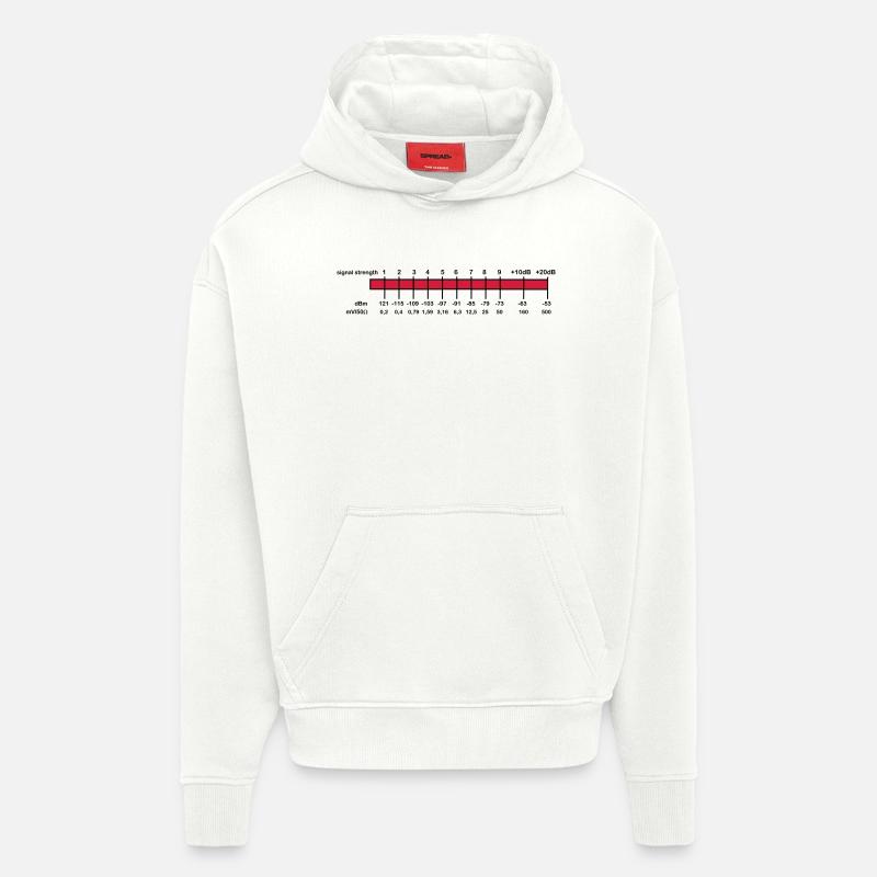 S-Meter - Hoodie- made by SPREAD  - OFF WHITE