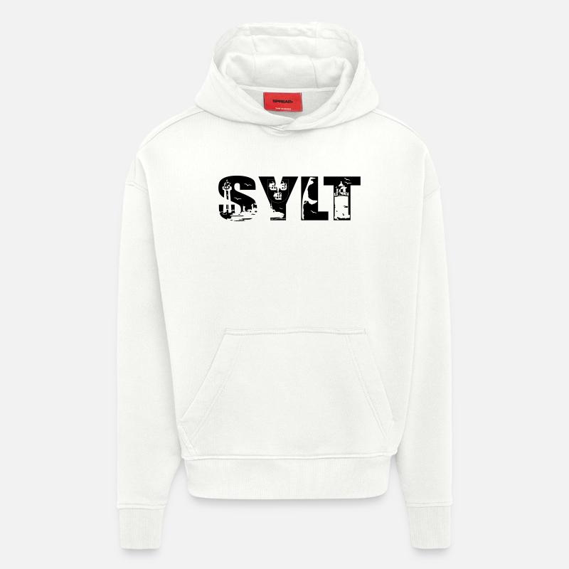 Sylt Skyline - Hoodie- made by SPREAD  - OFF WHITE