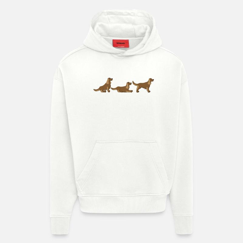 place get Cocker Spaniel - Hoodie- made by SPREAD  - OFF WHITE