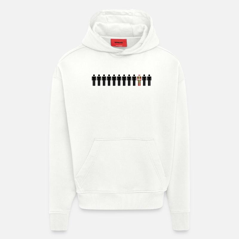 Just Basque 2 - Sweat à capuche bio épais oversize fabriqué en UE - OFF WHITE