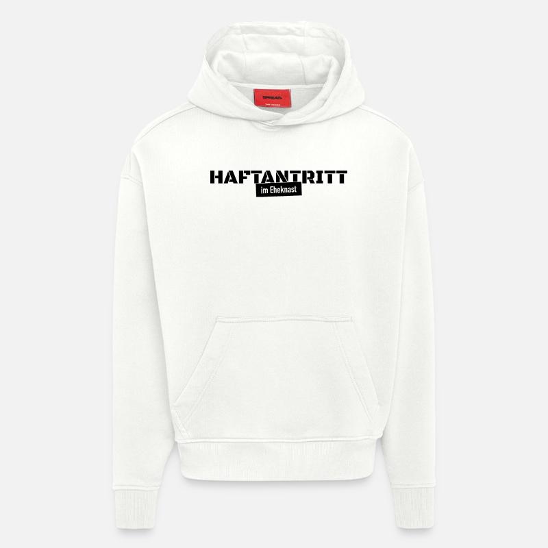 Haftantritt Ehe Junggesellenabschied Geschenk - Hoodie- made by SPREAD - OFF WHITE