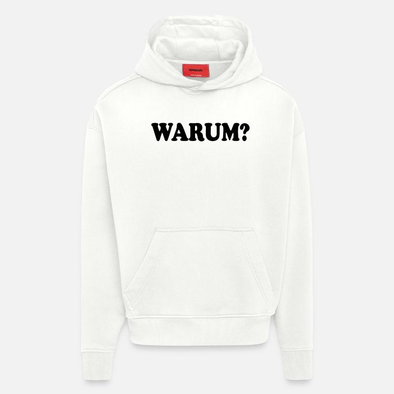 Warum - Hoodie- made by SPREAD  - OFF WHITE