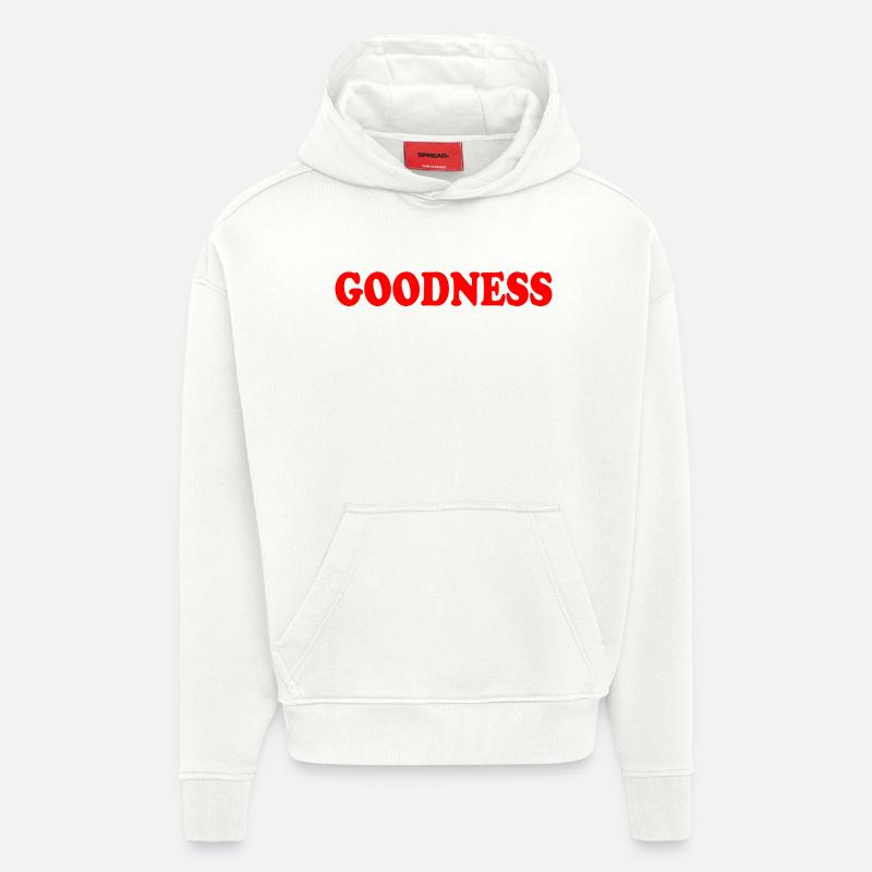 goodness - Sweat à capuche bio épais oversize fabriqué en UE - OFF WHITE