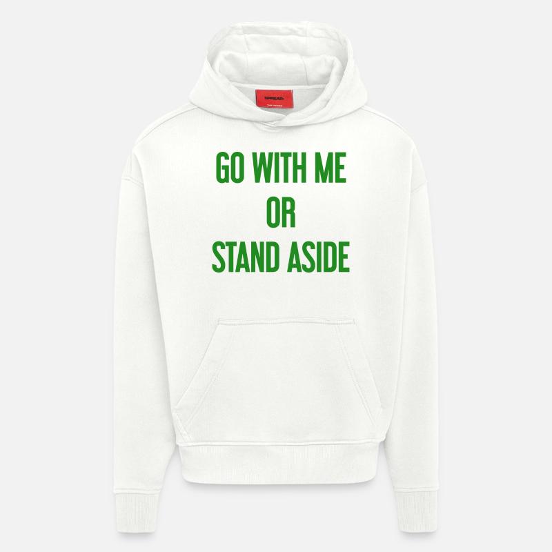 Walk with or aside - Hoodie- made by SPREAD  - OFF WHITE