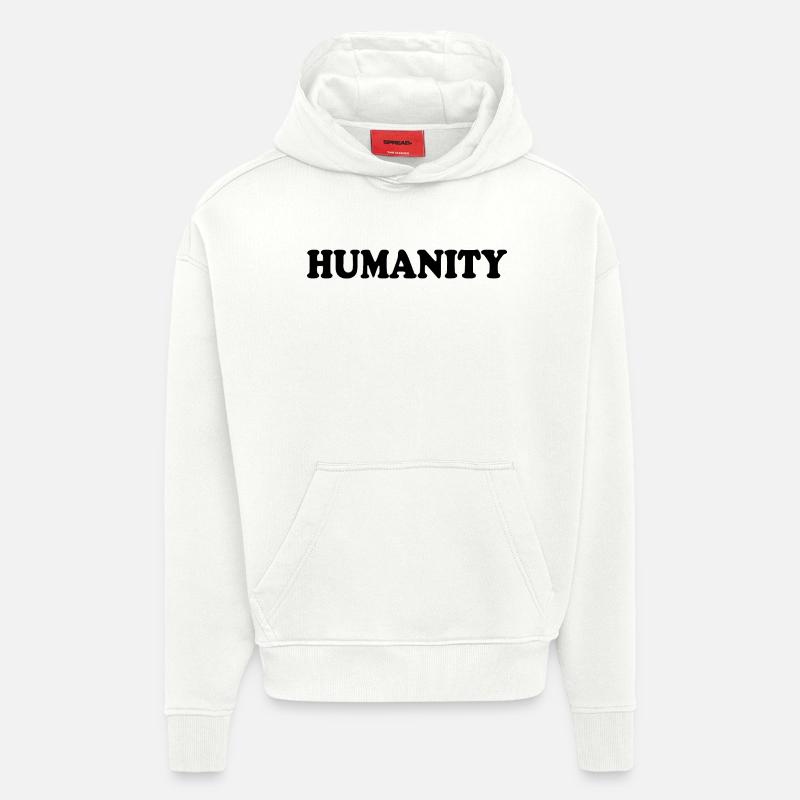Humanity - Sweat à capuche bio épais oversize fabriqué en UE - OFF WHITE