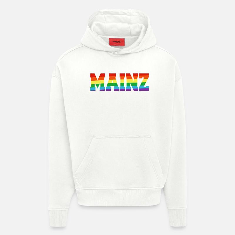 Mainz Regenbogenfahne - Hoodie- made by SPREAD  - OFF WHITE