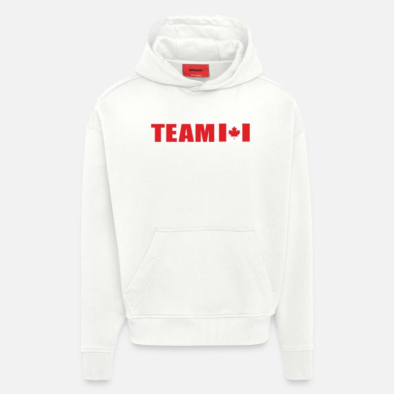 Support-Team Kanada - Hoodie- made by SPREAD  - OFF WHITE