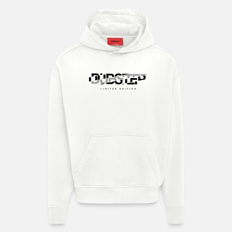 LE dubstep - Sweat à capuche bio épais oversize fabriqué en UE - OFF WHITE