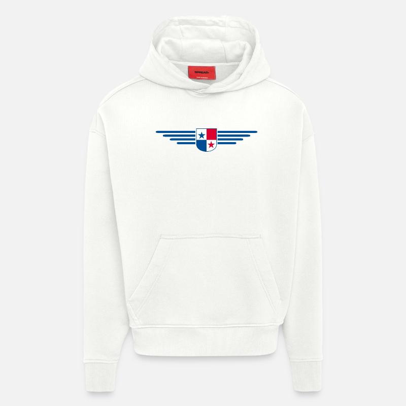 Conception du t-shirt Panama - Sweat à capuche bio épais oversize fabriqué en UE - OFF WHITE