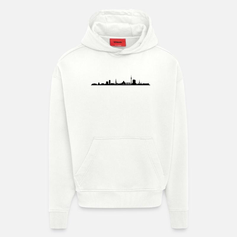 Skyline - Dortmund - Hoodie- made by SPREAD  - OFF WHITE