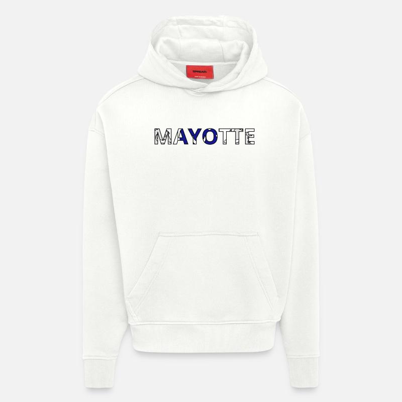 Mayotte-Flagge - Hoodie- made by SPREAD  - OFF WHITE