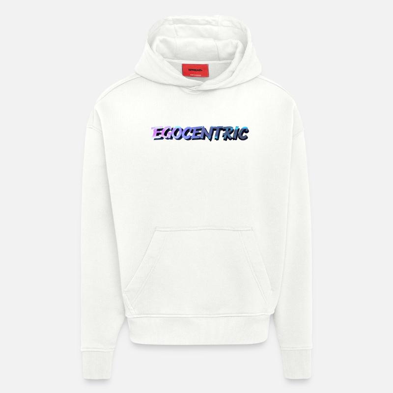 Egocentric - Sweat à capuche bio épais oversize fabriqué en UE - OFF WHITE