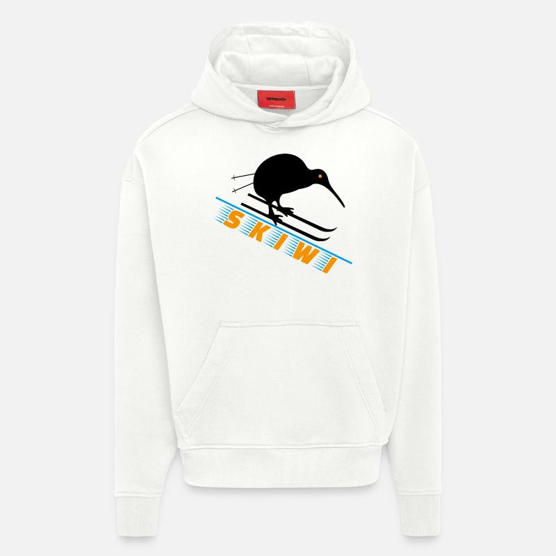 Neuseeland Skiwi hell 01 - Hoodie- made by SPREAD  - OFF WHITE