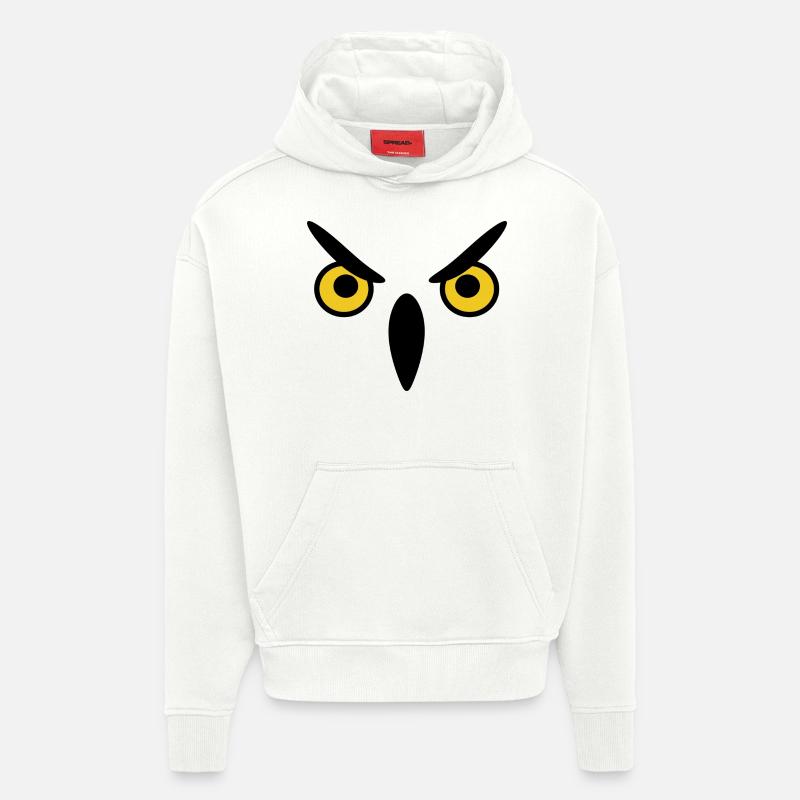 Eule eule eule - Hoodie- made by SPREAD  - OFF WHITE