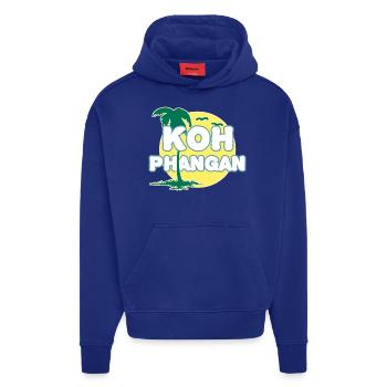 Vollmond Palme K8h Phangan - Hoodie- made by SPREAD  - Iconic Blue - Vorne