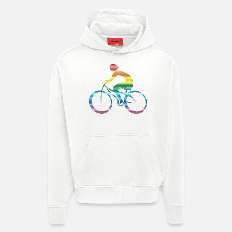 Cyclist - Hoodie- made by SPREAD  - OFF WHITE
