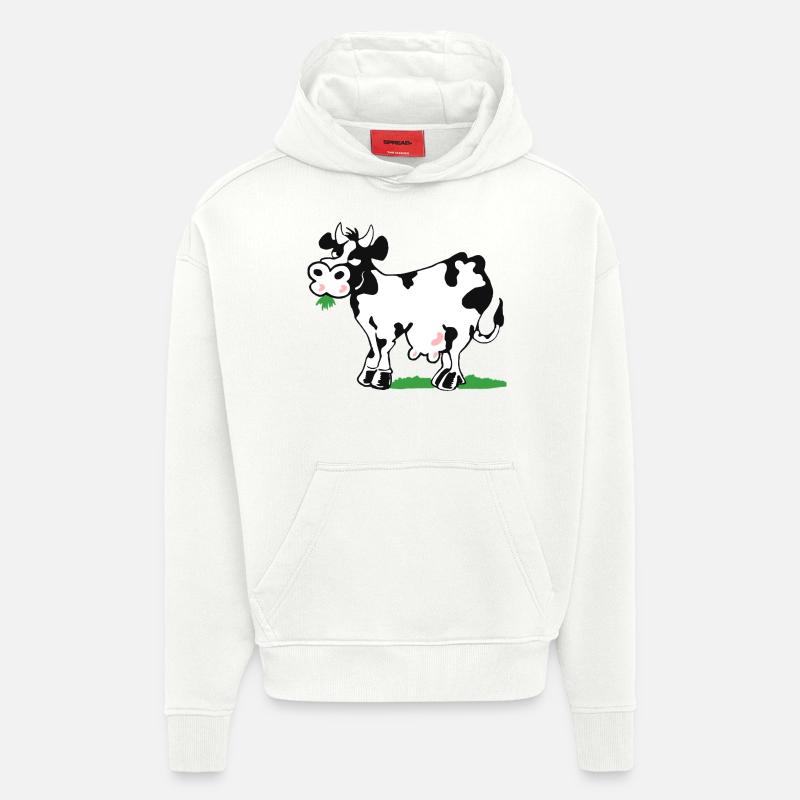 kuh - Sweat à capuche bio épais oversize fabriqué en UE - OFF WHITE