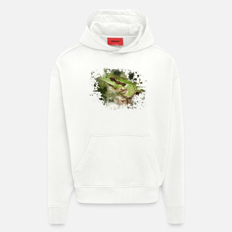 Frosch - Hoodie- made by SPREAD  - OFF WHITE
