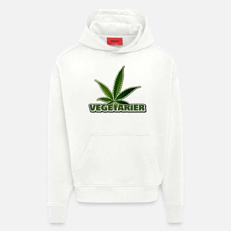 vegetarier v2 - Hoodie- made by SPREAD  - OFF WHITE