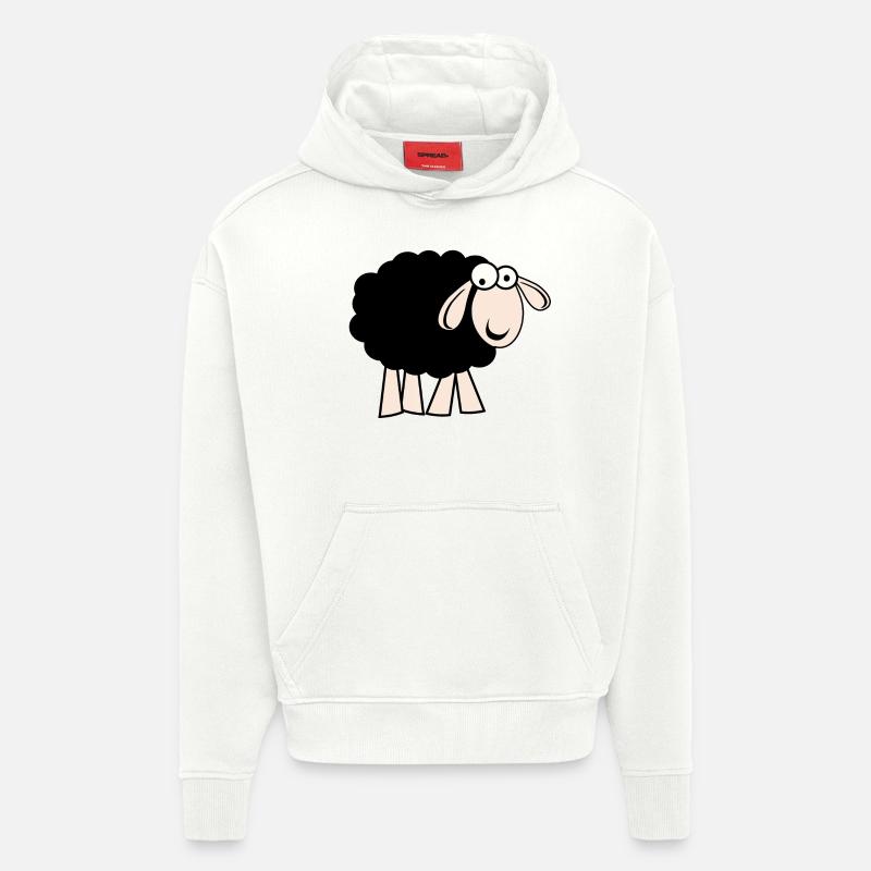 Schwarzes Schaf - Hoodie- made by SPREAD  - OFF WHITE