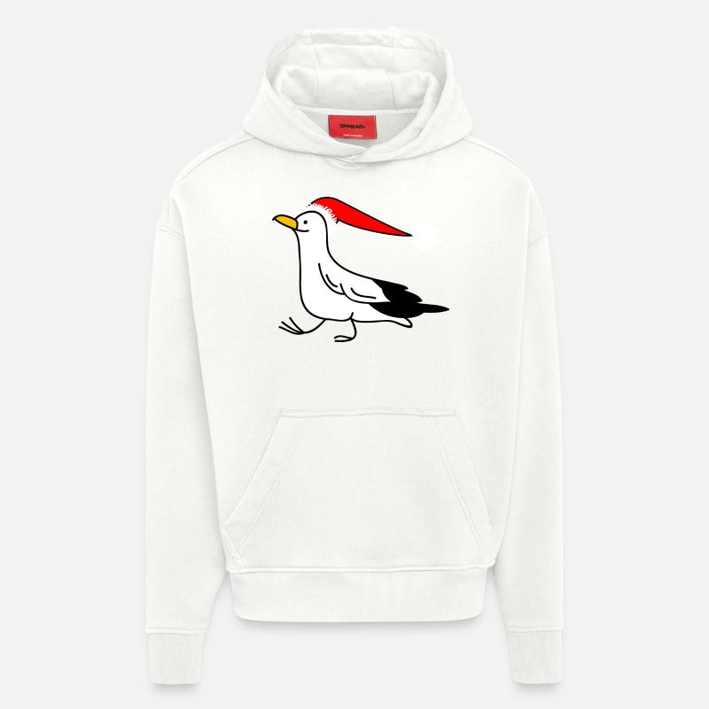 Weihnachtsmöwe - Hoodie- made by SPREAD  - OFF WHITE
