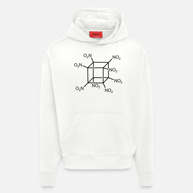 explosifs octanitrocubane - Sweat à capuche bio épais oversize fabriqué en UE - OFF WHITE