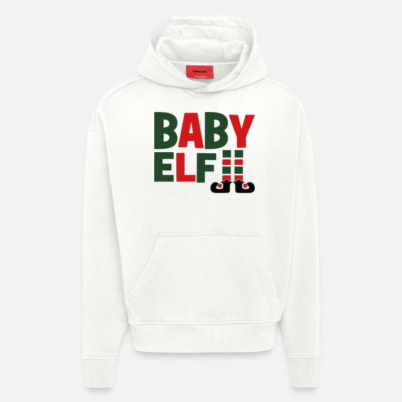 Bébé elfe - Sweat à capuche bio épais oversize fabriqué en UE - OFF WHITE