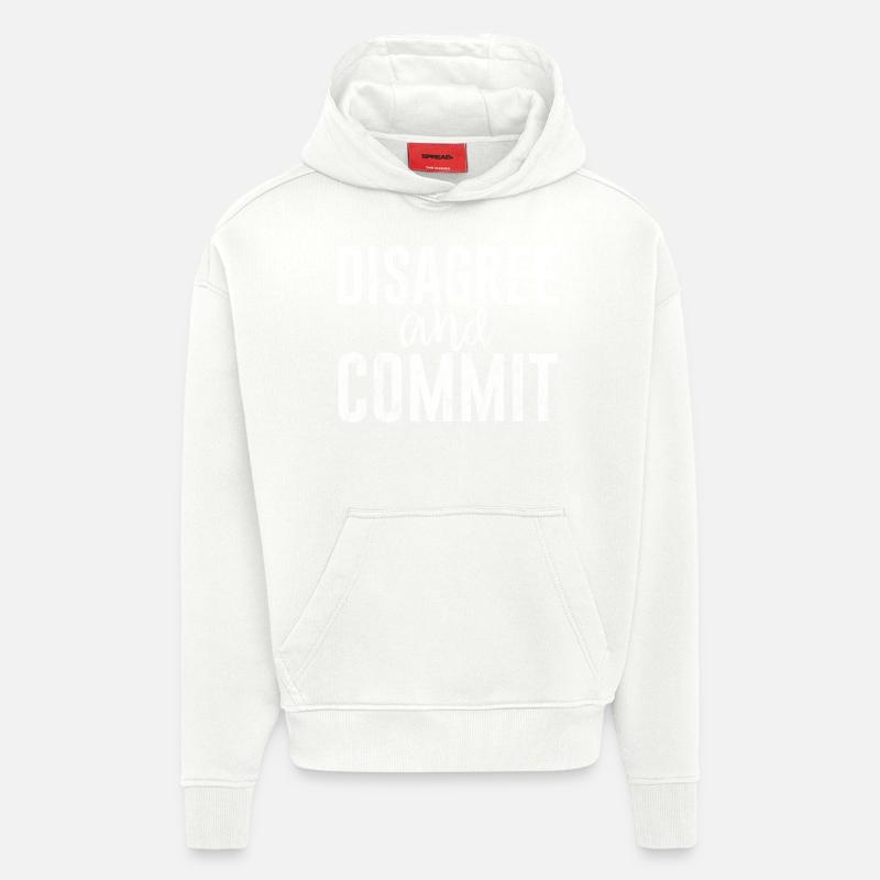 Disagree And Commit 3 - Hoodie- made by SPREAD - OFF WHITE