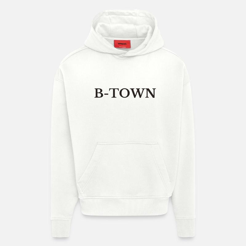 Berlin B Town - Hoodie- made by SPREAD  - OFF WHITE