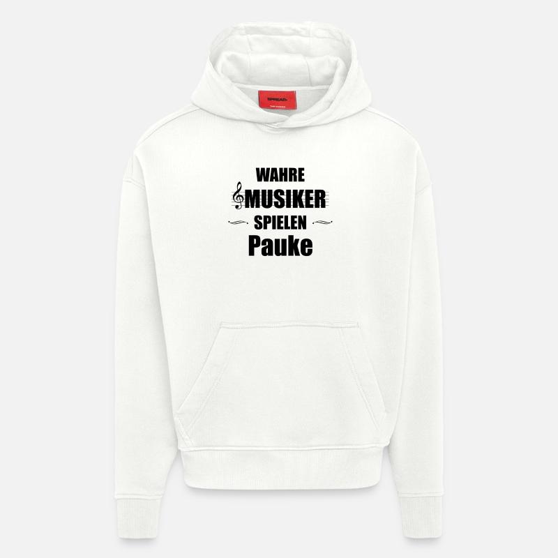 Pauke Instrument Geschenk - Hoodie- made by SPREAD - OFF WHITE