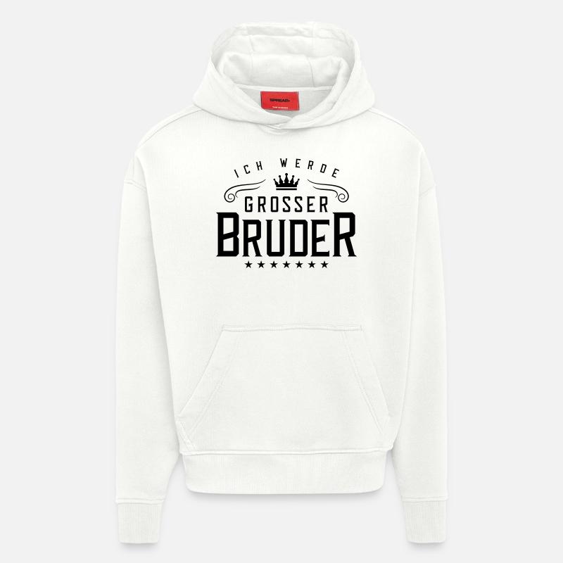ich werde grosser bruder - Hoodie- made by SPREAD  - OFF WHITE