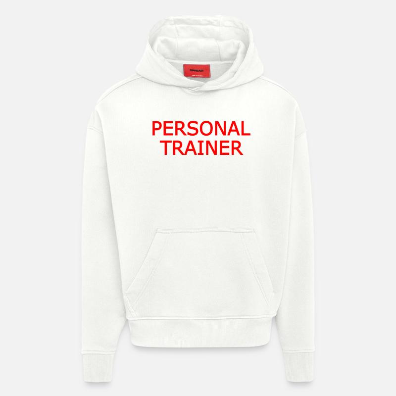 Personal trainer - Hoodie- made by SPREAD  - OFF WHITE